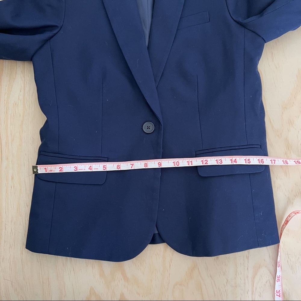 Womens J Crew navy blue blazer, size 4 - Picture 6 of 10